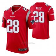 Camiseta NFL Legend New England Patriots Legend James White Inverted Rojo
