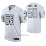Camiseta NFL Legend Oakland Raiders Cory Littleton Blanco Color Rush