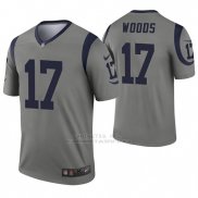 Camiseta NFL Legend St Louis Rams 17 Robert Woods Inverted Gris