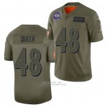 Camiseta NFL Limited Baltimore Ravens Patrick Queen 2019 Salute To Service Verde