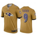 Camiseta NFL Limited Baltimore Ravens Tucker Big Logo Amarillo
