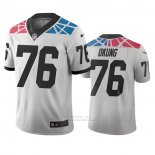 Camiseta NFL Limited Carolina Panthers Russell Okung Ciudad Edition Blanco