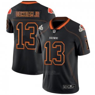 Camiseta NFL Limited Cleveland Browns Beckham Jr Lights Out Negro