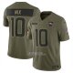 Camiseta NFL Limited Denver Broncos Bo Nix 2025 Salute To Service Verde Militar