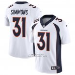 Camiseta NFL Limited Denver Broncos Justin Simmons Vapor Blanco