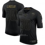 Camiseta NFL Limited Denver Broncos Lindsay 2020 Salute To Service Negro