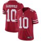 Camiseta NFL Limited Hombre 10 Garoppolo San Francisco 49ers Rojo