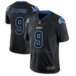 Camiseta NFL Limited Hombre Detroit Lions Matthew Stafford Negro Color Rush 2018 Lights Out