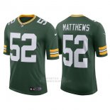 Camiseta NFL Limited Hombre Green Bay Packers 52 Clay Matthews Verde