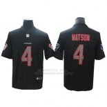 Camiseta NFL Limited Hombre Houston Texans 4 Deshaun Watson Fashion Impact Negro Rush Limited
