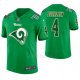 Camiseta NFL Limited Hombre Los Angeles Rams Greg Zuerlein St. Patrick's Day Verde