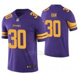 Camiseta NFL Limited Hombre Minnesota Vikings C. J. Ham Violeta Color Rush