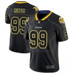 Camiseta NFL Limited Hombre Minnesota Vikings Danielle Hunter Negro Color Rush 2018 Lights Out