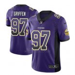 Camiseta NFL Limited Hombre Minnesota Vikings Everson Griffen Violeta 2018 Drift Fashion Color Rush