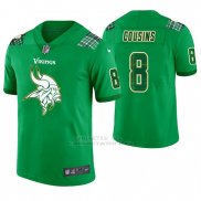 Camiseta NFL Limited Hombre Minnesota Vikings Kirk Cousins St. Patrick's Day Verde