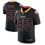 Camiseta NFL Limited Hombre San Francisco 49ers George Kittle Negro Color Rush 2018 Lights Out