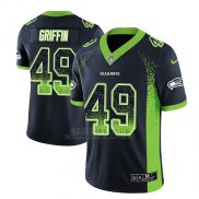 Camiseta NFL Limited Hombre Seattle Seahawks Shaquem Griffin Azul 2018 Drift Fashion Color Rush