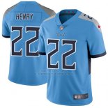 Camiseta NFL Limited Hombre Tennessee Titans 22 Derrick Henry Azul Stitched Vapor Untouchable