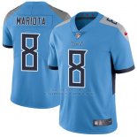 Camiseta NFL Limited Hombre Tennessee Titans 8 Marcus Mariota Azul Stitched Vapor Untouchable