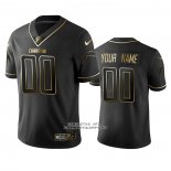 Camiseta NFL Limited Los Angeles Chargers Personalizada Golden Edition Negro