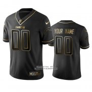 Camiseta NFL Limited Los Angeles Chargers Personalizada Golden Edition Negro