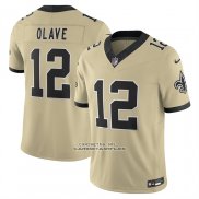 Camiseta NFL Limited New Orleans Saints Chris Olave Vapor F.U.S.E. Alterno Oro