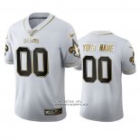 Camiseta NFL Limited New Orleans Saints Personalizada Golden Edition Blanco