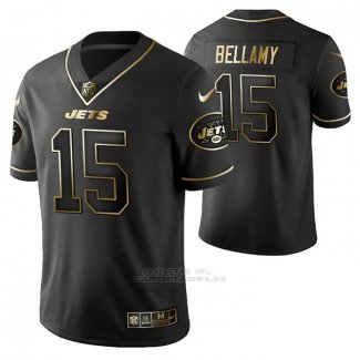 Camiseta NFL Limited New York Jets Josh Bellamy Golden Edition Negro