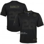 Camiseta NFL Limited Nino New York Giants Saquon Barkley 2020 Salute To Service Negro