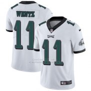 Camiseta NFL Limited Nino Philadelphia Eagles 11 Carson Wentz Blanco Stitched Vapor Untouchable