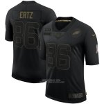 Camiseta NFL Limited Philadelphia Eagles Ertz 2020 Salute To Service Negro