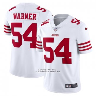Camiseta NFL Limited San Francisco 49ers Fred Warner Vapor Untouchable Blanco