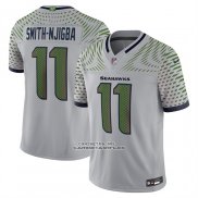 Camiseta NFL Limited Seattle Seahawks Jaxon Smith Njigba 2025 Rivalries Collection Gris