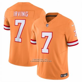 Camiseta NFL Limited Tampa Bay Buccaneers Bucky Irving Vapor F.U.S.E. Alterno 2 Throwback Naranja