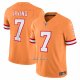 Camiseta NFL Limited Tampa Bay Buccaneers Bucky Irving Vapor F.U.S.E. Alterno 2 Throwback Naranja