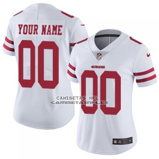 Camiseta NFL Mujer San Francisco 49ers Personalizada Blanco