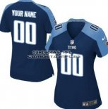 Camiseta NFL Mujer Tennessee Titans Personalizada Azul2