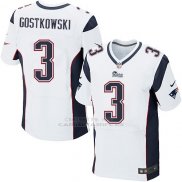 Camiseta New England Patriots Costkowski Blanco Nike Elite NFL Hombre