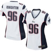 Camiseta New England Patriots Knighton Blanco Nike Game NFL Mujer