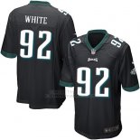 Camiseta Philadelphia Eagles White Negro Nike Game NFL Nino