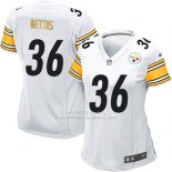 Camiseta Pittsburgh Steelers Bettis Blanco Nike Game NFL Mujer