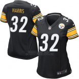 Camiseta Pittsburgh Steelers Harris Negro Nike Game NFL Mujer