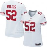 Camiseta San Francisco 49ers Willis Blanco Nike Game NFL Mujer