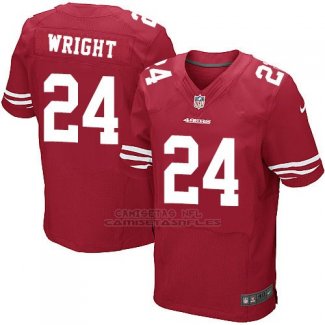 Camiseta San Francisco 49ers Wright Rojo Nike Elite NFL Hombre