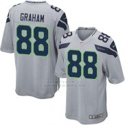 Camiseta Seattle Seahawks Graham Gris Nike Game NFL Hombre
