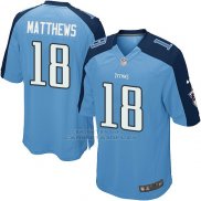 Camiseta Tennessee Titans Matthews Azul Nike Game NFL Nino