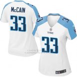 Camiseta Tennessee Titans McCain Blanco Nike Game NFL Mujer