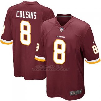 Camiseta Washington Commanders Cousins Rojo Nike Game NFL Marron Hombre