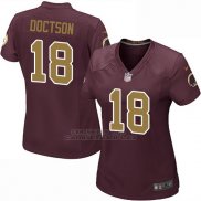 Camiseta Washington Commanders Doctson Marron Nike Game NFL Mujer