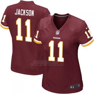 Camiseta Washington Commanders Jackson Rojo Nike Game NFL Marron Mujer